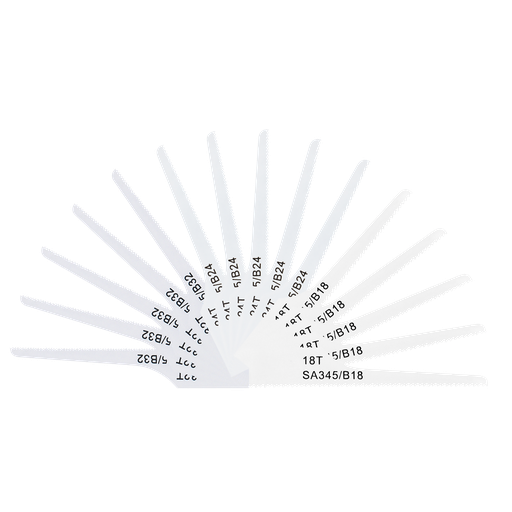 [SA345MIX] 74mm HSS Mixed Air Saw Blades - Pack of 15