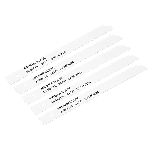 [SA346/B24] Sealey 141mm HSS Air Saw Blade 24tpi - Pack of 5