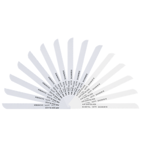 [SA346MIX] Sealey 141mm HSS Mixed Air Saw Blades - Pack of 15