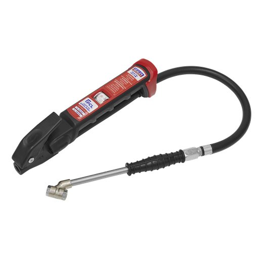 [SA37/93B] Sealey PCL Anodised Tyre Inflator with Twin Push-On Connector