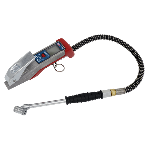 [SA374] Sealey Digital Tyre Inflator with 0.5m Hose & Twin Push-On Connector