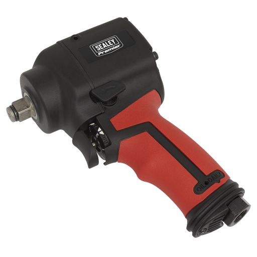 [SA6002S] Sealey Premier Twin Hammer Stubby Air Impact Wrench 1/2"Sq Drive