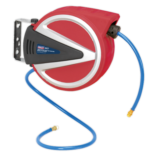 [SA813] Sealey 10m Retractable PU Air Hose Reel 8mm ID