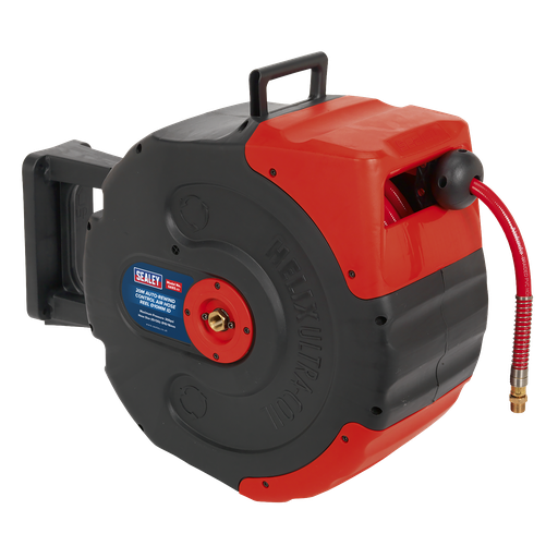 [SA93] Sealey 20m Auto-Rewind Control Air Hose Reel 10mm ID