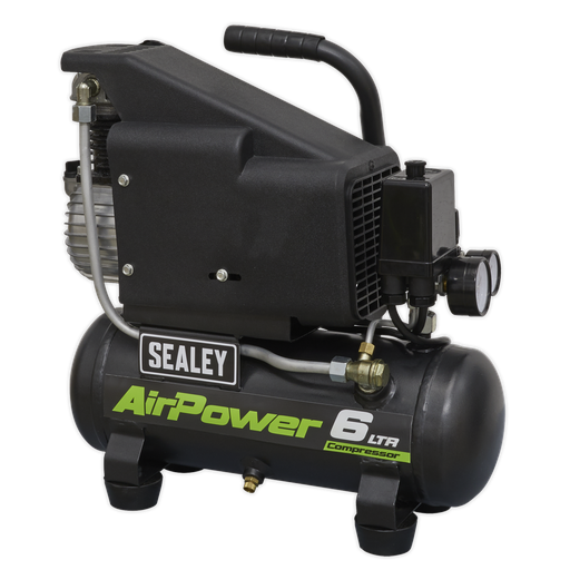 [SAC0610E] Sealey 6L Direct Drive Air Compressor 1hp