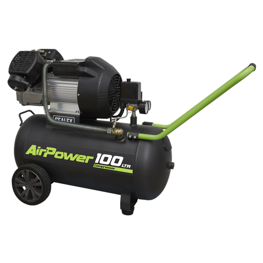 [SAC10030VE] Sealey 100L V-Twin Direct Drive Air Compressor 3hp