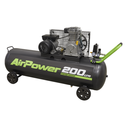 [SAC20030B] Sealey 200L Belt Drive Air Compressor 3hp