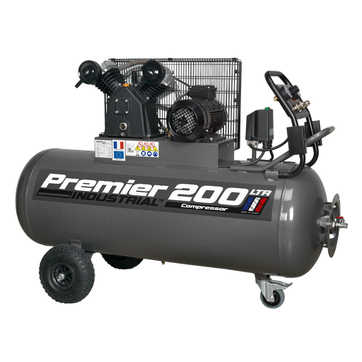 [SAC3203B3PH] Sealey Premier 200L Belt Drive Air Compressor with Front Control