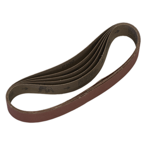 [SB008] Sealey 30 x 540mm Sanding Belt 100Grit - Pack of 5