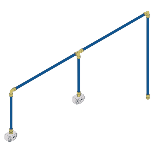 [SBAKIT2] Sealey SharkBite® 12m 2-Drop Air Supply System Kit