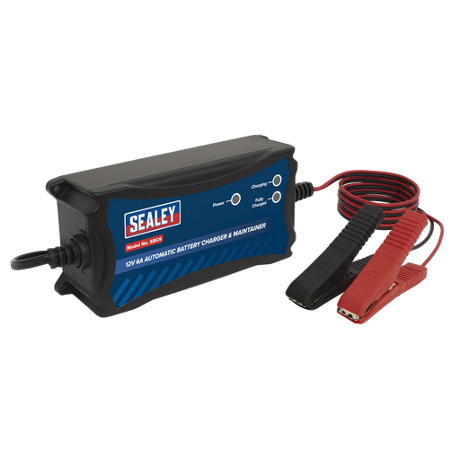 [SBC6] Sealey 12V Fully Automatic Battery Maintainer/Charger 6A