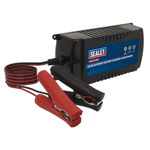 [SBC8] Sealey 12V Fully Automatic Battery Maintainer/Charger 8A