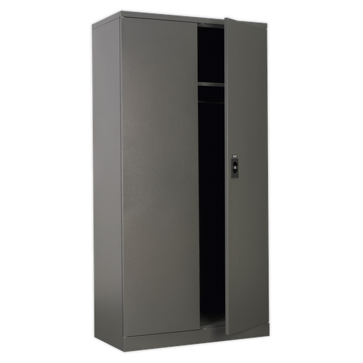 [SC02] Floor Cabinet 2 Door 4 Shelf & Hanging Rail