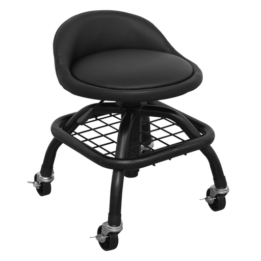 [SCR02B] Sealey Premier Industrial Pneumatic Creeper Stool with Adjustabl