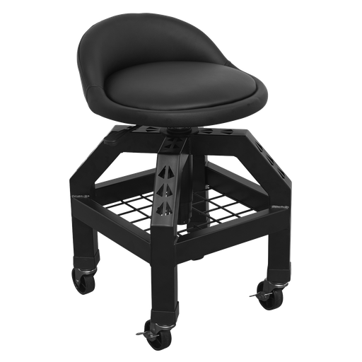 [SCR03B] Sealey Premier Industrial Pneumatic Creeper Stool with Adjustabl