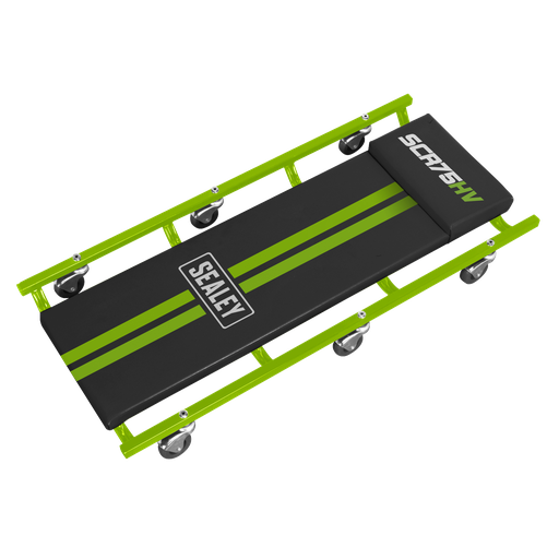 [SCR75HV] Sealey American-Style Deluxe Creeper 36" with Steel Frame & 6 Wheels - Green