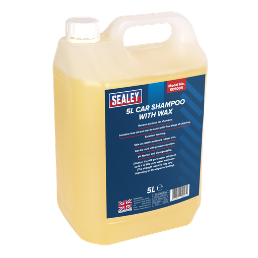 [SCS005] Sealey Car Shampoo with Wax 5L