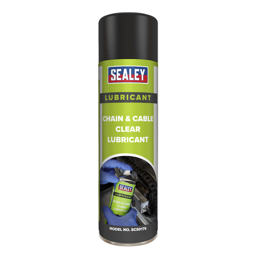 [SCS017S] Sealey Chain & Cable Clear Lubricant 500ml