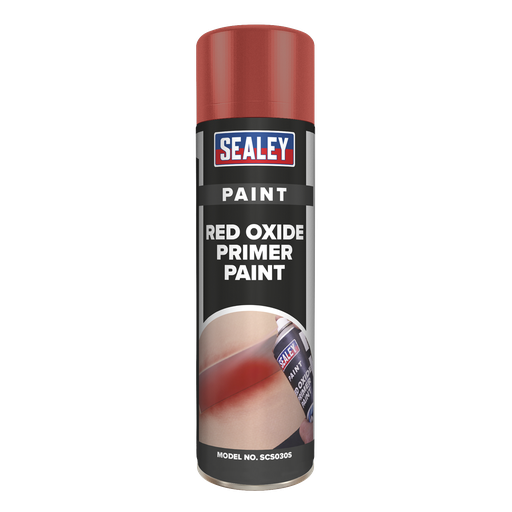 [SCS030S] Sealey Oxide Primer Paint 500ml - Red
