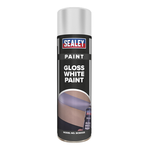 [SCS032S] Sealey Gloss Paint 500ml - White