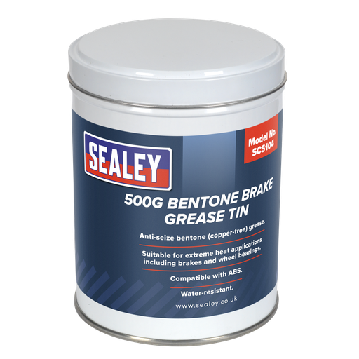 [SCS104] Sealey Bentone Brake Grease Tin 500g