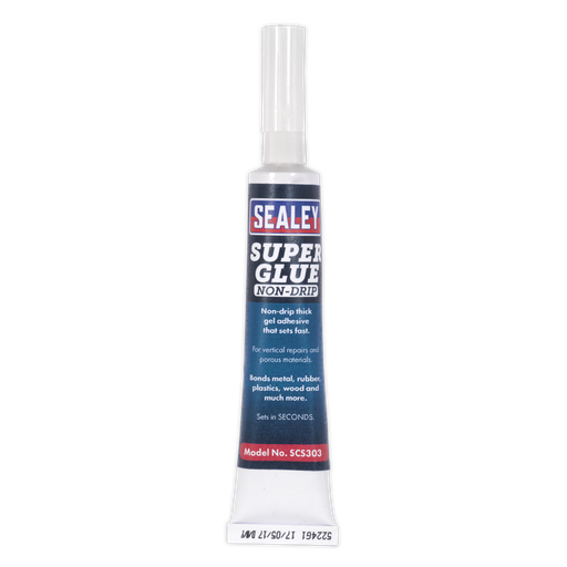 [SCS303S] Sealey Non-Drip Gel Super Glue 20g