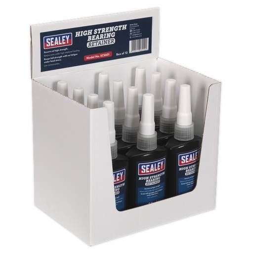 [SCS601] Sealey High Strength Bearing Fit Retainer 50ml - Pack of 12