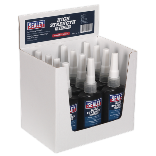 [SCS638] Sealey High Strength Retainer 50ml - Pack of 12