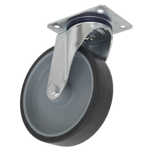 [SCW2100SPEM] Sealey 100mm Castor Wheel with Swivel Plate