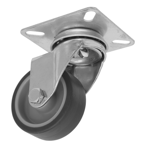 [SCW250SPEM] Sealey 50mm Castor Wheel with Swivel Plate