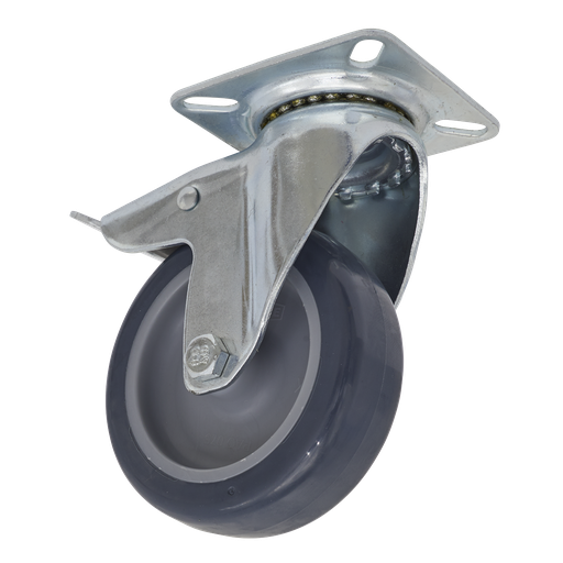 [SCW275SPL] Sealey 75mm Castor Wheel with Swivel Plate & Total Lock