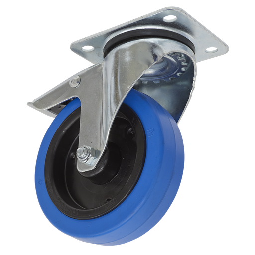 [SCW3125SPL] Sealey 125mm Castor Wheel with Swivel Plate & Total Lock