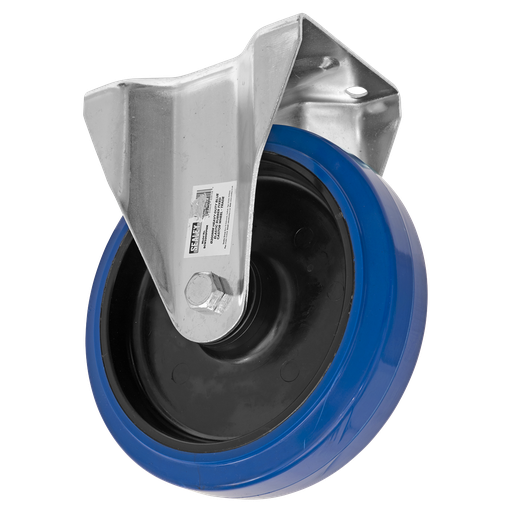 [SCW3200FPEM] Sealey 200mm Castor Wheel with Fixed Plate