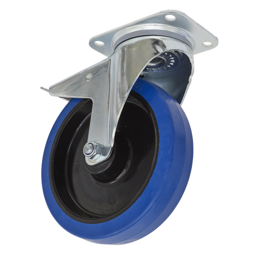 [SCW3200SPL] Sealey 200mm Castor Wheel with Swivel Plate & Total Lock