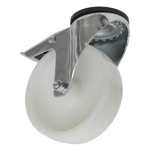 [SCW4125SBL] Sealey 125mm Castor Wheel with Swivel Bolt Hole & Total Lock