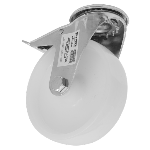 [SCW4125SBLEM] Sealey 125mm Castor Wheel with Bolt Hole & Total Lock