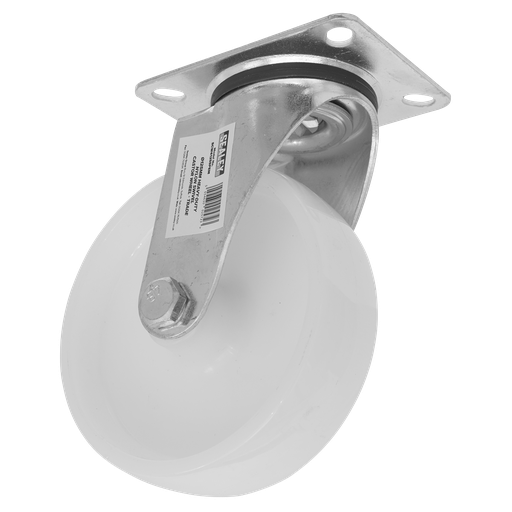 [SCW4125SPEM] Sealey 125mm Castor Wheel with Swivel Plate