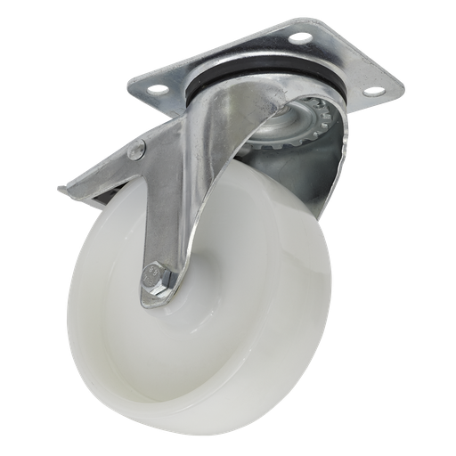 [SCW4125SPL] Sealey 125mm Castor Wheel with Swivel Plate & Total Lock