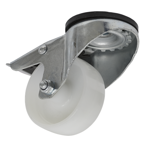[SCW480SBL] Sealey 80mm Castor Wheel with Swivel Bolt Hole & Total Lock