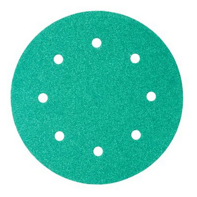 [MMM.00695] 3M P60 203mm Green Hookit 8 Hole Abrasive Disc 245 (Pkt 25)