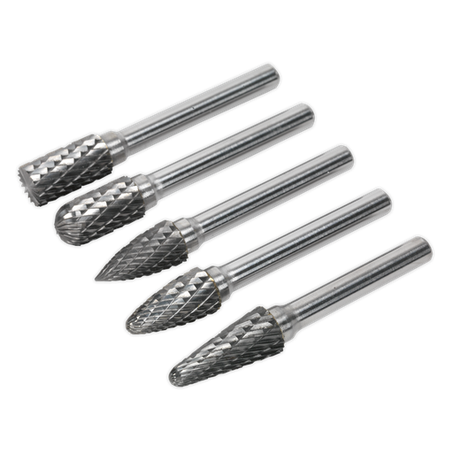 [SDBK5] Sealey Tungsten Carbide Rotary Burr Set 5pc