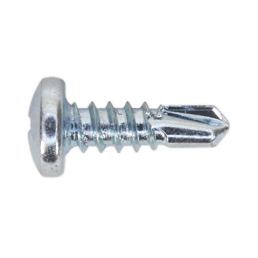 [SDPH4213] Sealey Zinc Plated Self-Drilling Pan Head Phillips Screw 4.2 x 13mm - Pack of 100