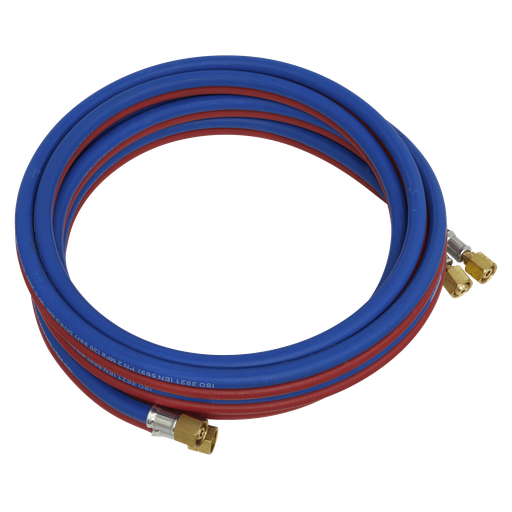 [SGA5] Sealey Oxy Acetylene Twin Rubber Hose Set 5m