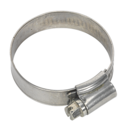 [SHCSS1] Sealey Stainless Steel Hose Clip 32-44mm - Pack of 10