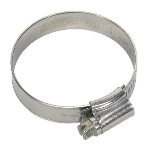 [SHCSS1X] Sealey Stainless Steel Hose Clip 35-51mm - Pack of 10