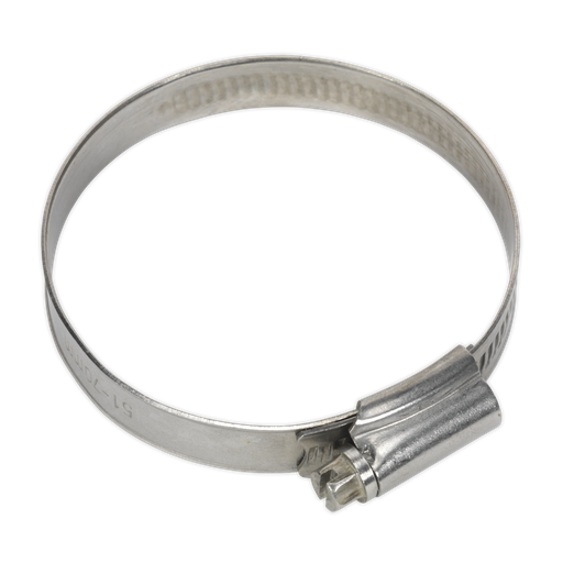 [SHCSS2] Sealey Stainless Steel Hose Clip 51-70mm - Pack of 10