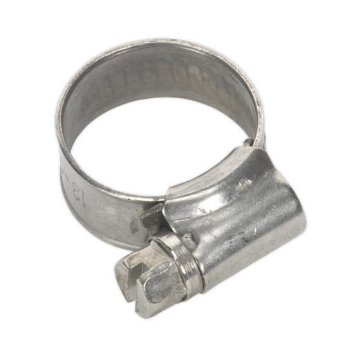 [SHCSSM00] Sealey Stainless Steel Hose Clip 13-19mm - Pack of 10