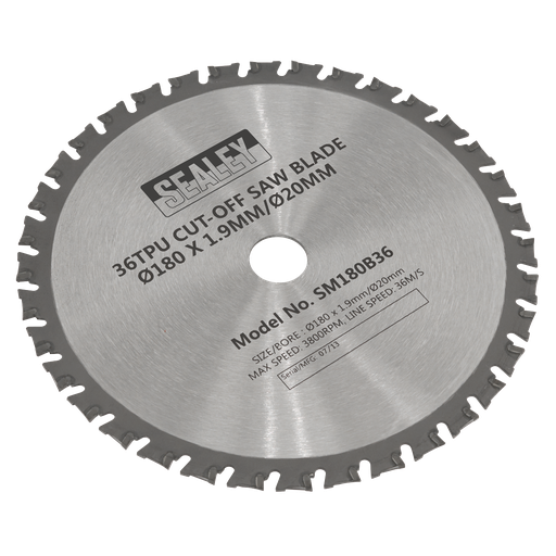 [SM180B36] Sealey Cut-Off Saw Blade 180 x 1.9mm/20mm 36tpu