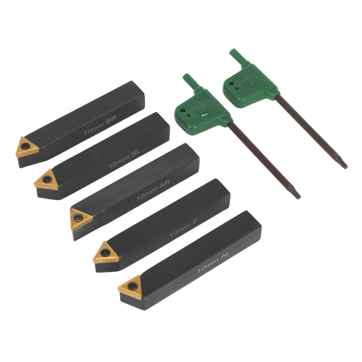 [SM3025CS1] Sealey Indexable Lathe Turning Tool Set 10mm 5pc