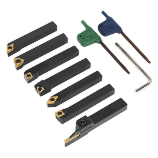 [SM3025CS6] Sealey Indexable Lathe Turning Tool Set 10mm 7pc